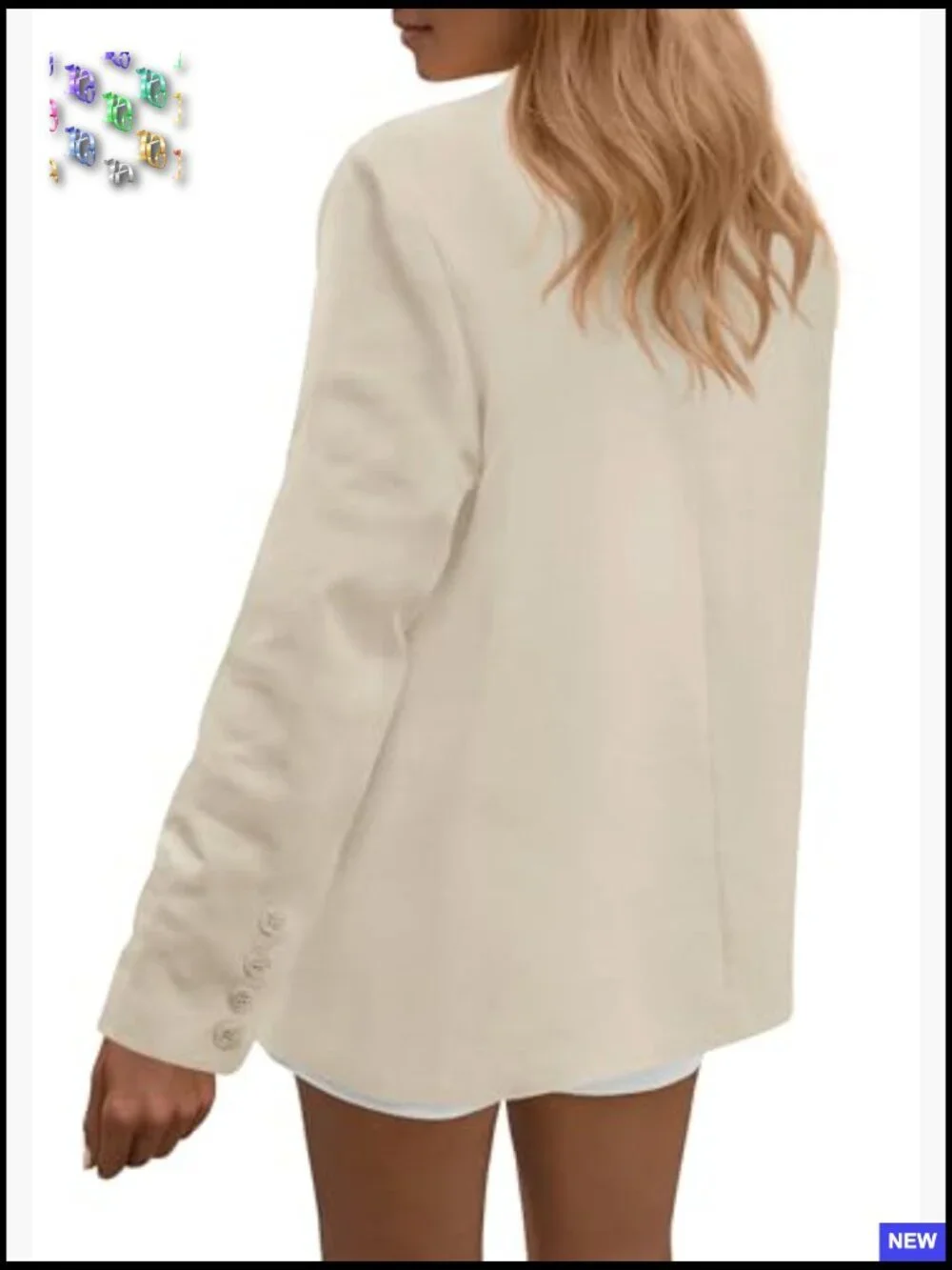 Open Front Blazer Business Casual Office Wear Long Sleeve Suit Jacket